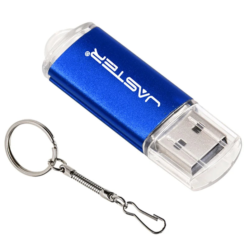New Creative with Key Chain USB 2.0 Flash Drive 128GB 64GB 32GB 16GB 8GB 4GB 128MB Pendrive Fashion 9 Colors U Stick Gift
