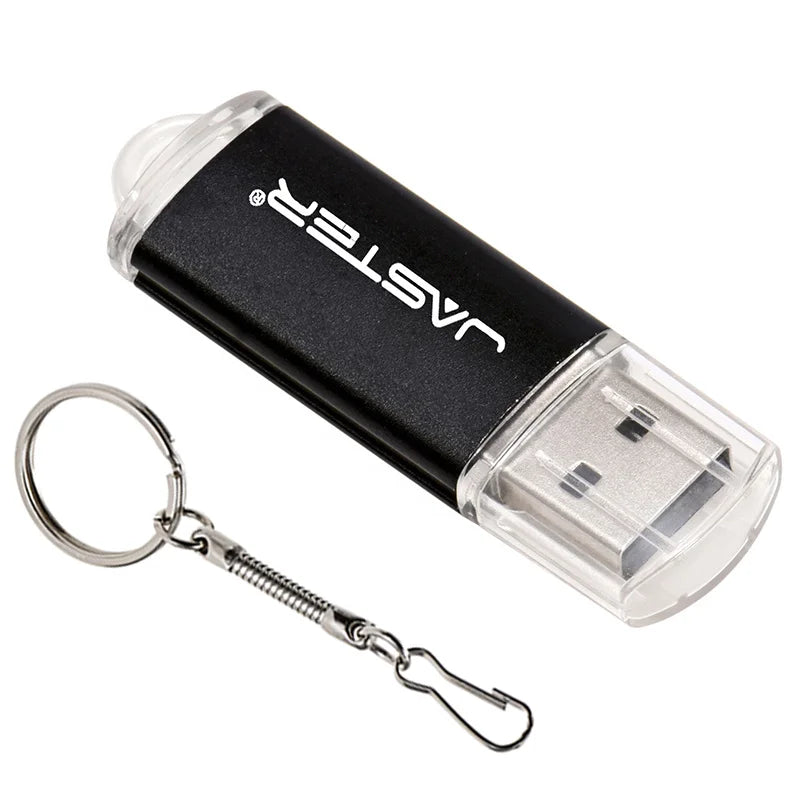 New Creative with Key Chain USB 2.0 Flash Drive 128GB 64GB 32GB 16GB 8GB 4GB 128MB Pendrive Fashion 9 Colors U Stick Gift