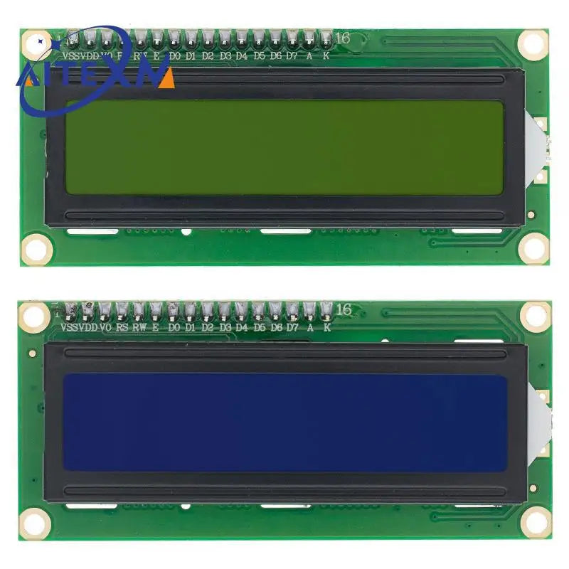 LCD1602 I2C Display Module - Blue Green Screen with PCF8574 IIC Adapter for Arduino - 5V Compatible