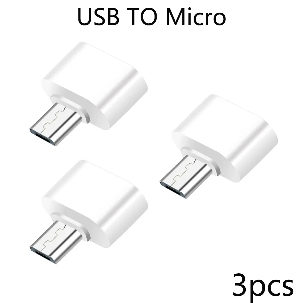 Mini Type-C to USB 3.0 Adapter - USB-C Male to Female OTG Data Connector for MacBook Pro, iPad Mini 6/Pro, and MacBook Air Type-C Devices