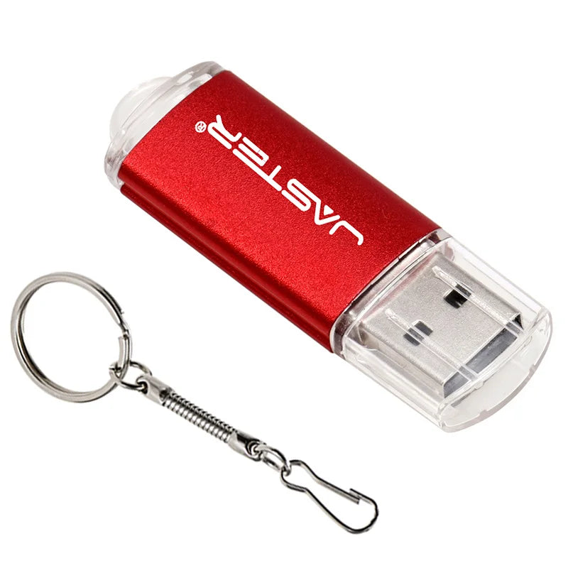 New Creative with Key Chain USB 2.0 Flash Drive 128GB 64GB 32GB 16GB 8GB 4GB 128MB Pendrive Fashion 9 Colors U Stick Gift