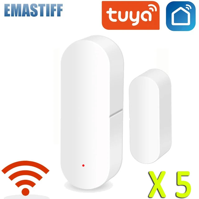 Tuya Smart Home Wi-Fi Door Sensor and Alarm System for Enhanced Security and Alerts