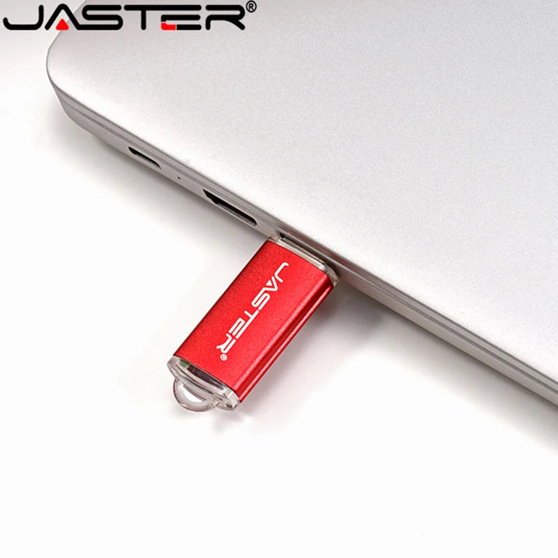 New Creative with Key Chain USB 2.0 Flash Drive 128GB 64GB 32GB 16GB 8GB 4GB 128MB Pendrive Fashion 9 Colors U Stick Gift
