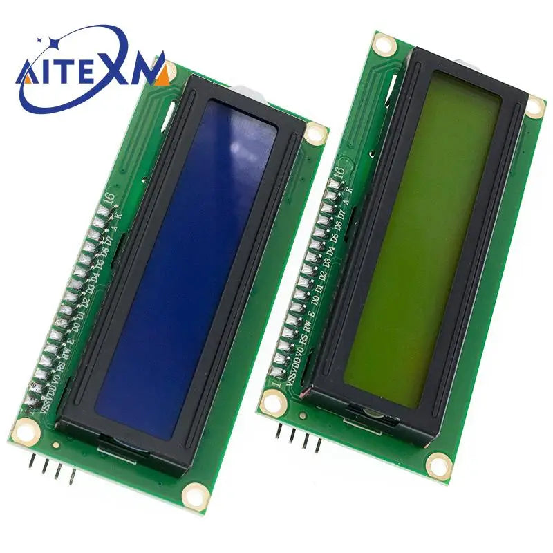 LCD1602 I2C Display Module - Blue Green Screen with PCF8574 IIC Adapter for Arduino - 5V Compatible