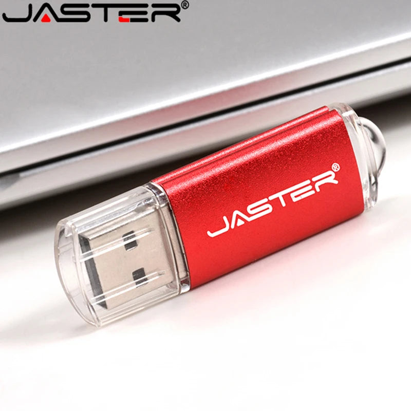 New Creative with Key Chain USB 2.0 Flash Drive 128GB 64GB 32GB 16GB 8GB 4GB 128MB Pendrive Fashion 9 Colors U Stick Gift
