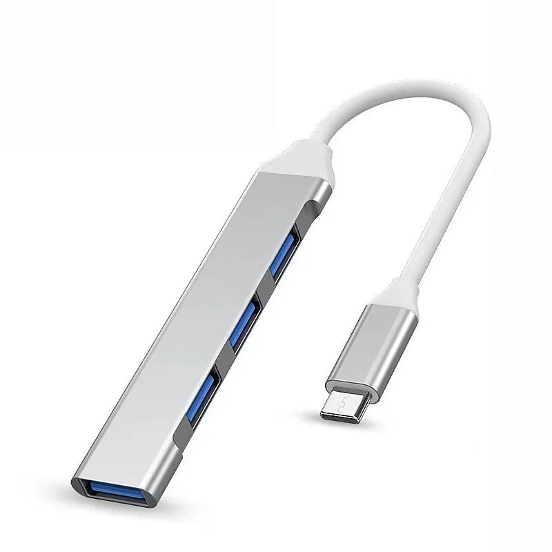 467 Mobile Phone and Computer USB Dock with Multi-Function Wire Divider and High-Speed Transmission for Four Devices
