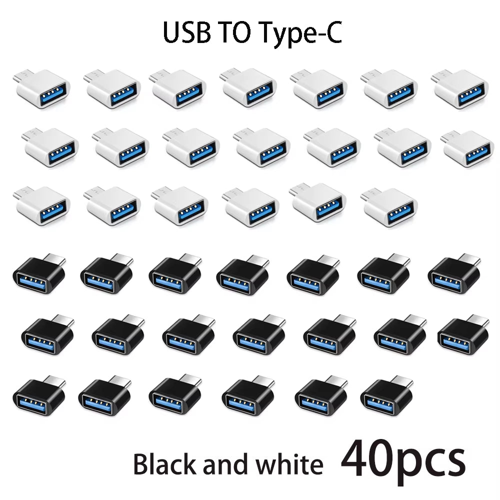 Mini Type-C to USB 3.0 Adapter - USB-C Male to Female OTG Data Connector for MacBook Pro, iPad Mini 6/Pro, and MacBook Air Type-C Devices
