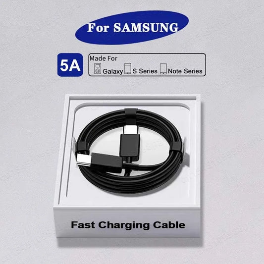 2-Pack 45W PD USB-C Cable for Samsung Galaxy S20/S21/S22/S23 Ultra, Note 10/20 5G, A53/A54 - Super Fast Charging Data Cable