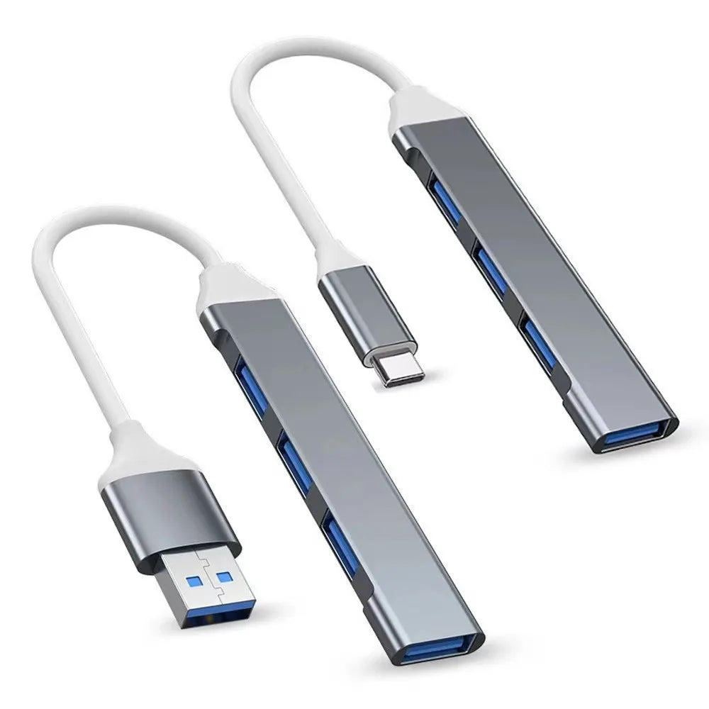 467 Mobile Phone and Computer USB Dock with Multi-Function Wire Divider and High-Speed Transmission for Four Devices