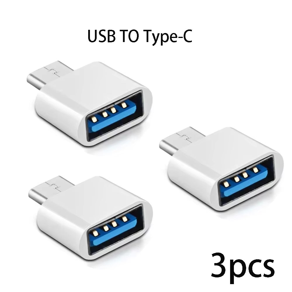 Mini Type-C to USB 3.0 Adapter - USB-C Male to Female OTG Data Connector for MacBook Pro, iPad Mini 6/Pro, and MacBook Air Type-C Devices