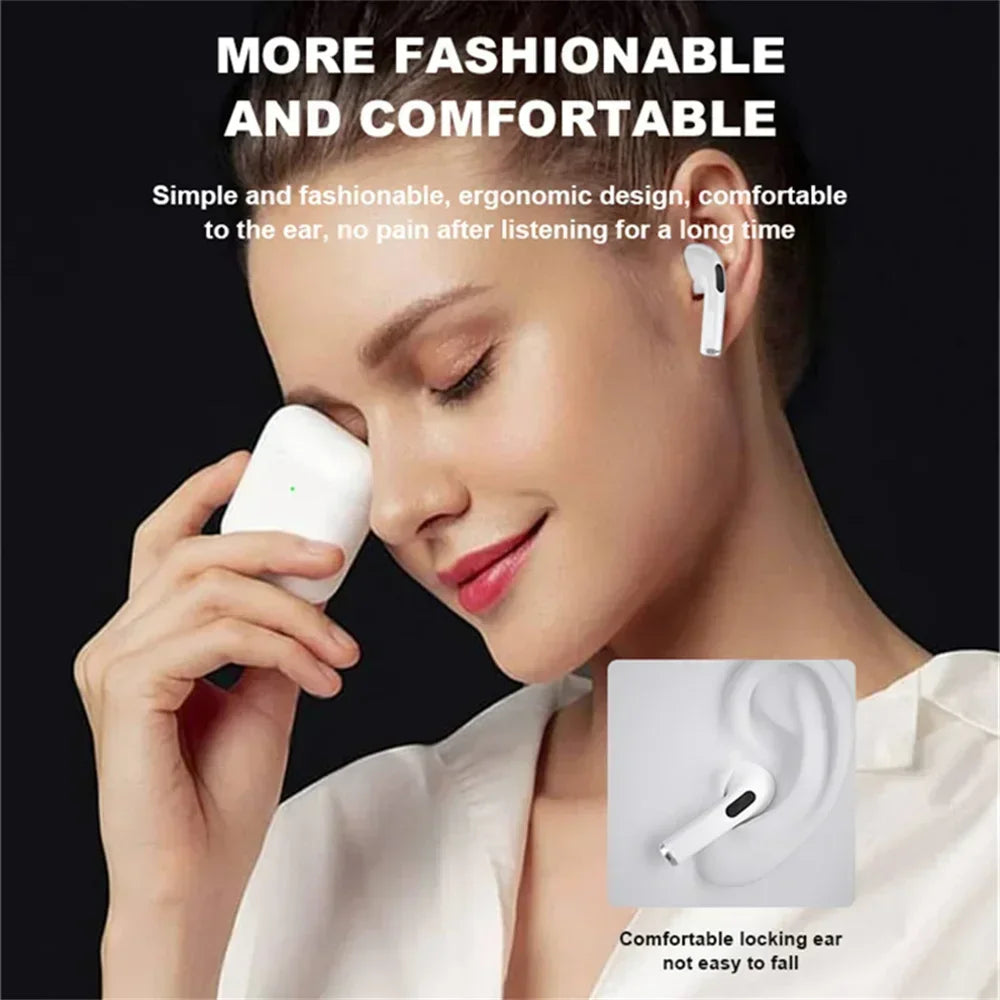 Air Pro4 Original TWS Wireless Bluetooth Earphones Dual in Ear Headphones with Mic Ultra Long Standby Running Bass Sport Earbuds