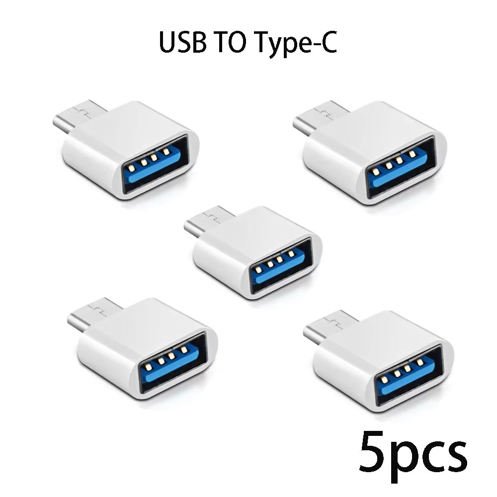 Mini Type-C to USB 3.0 Adapter - USB-C Male to Female OTG Data Connector for MacBook Pro, iPad Mini 6/Pro, and MacBook Air Type-C Devices